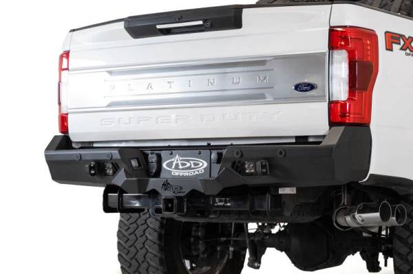 Addictive Desert Designs - Addictive Desert Designs 17-20 Ford Super Duty Bomber HD Rear Bumper w/ Mounts For Cube Lights R160051280103