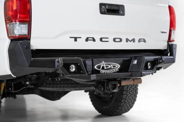 Addictive Desert Designs - Addictive Desert Designs 16-19 Toyota Tacoma Stealth Fighter Rear Bumper w/ Backup Sensor Cutouts R681241280103