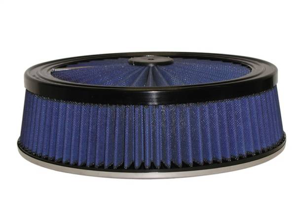 aFe - aFe MagnumFLOW Air Filters Round Racing P5R A/F TOP Racer 14D x 4H (Blk/Blue) 18-31404