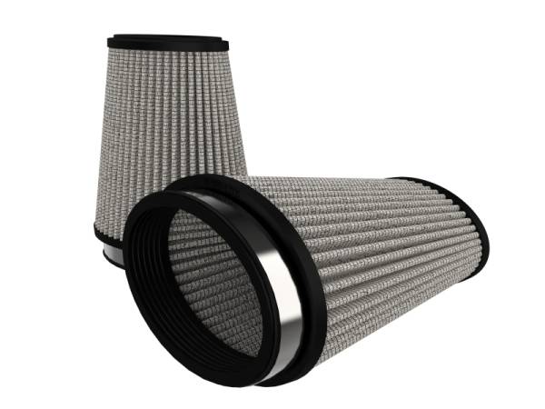 aFe - aFe Magnum (3x4-3/4)in Flange ID x (4x5-3/4)in Base x (2-1/2x4-1/4) FLOW Pro DRY S Air Filter (Pair) 21-90054-MA