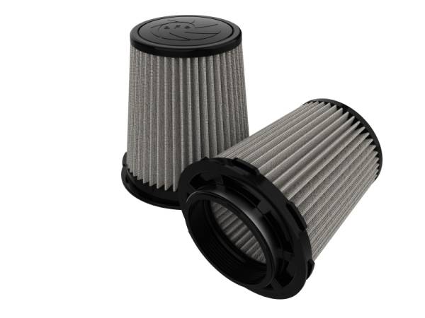 aFe - aFe MagnumFLOW Pro Dry S Air Filter 4in F x 6in B MT2 x 4-3/4 T x 7in H (Inverted) 21-90114-MA