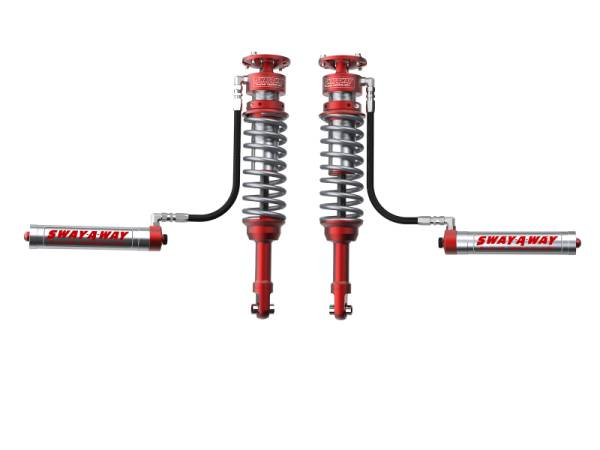 aFe - aFe Sway-A-Way 10-14 F150/Raptor 6.2L 3.0 Front Coilover Kit w/ Remote Reservoirs and Compr Adjuster 301-5000-01-CA