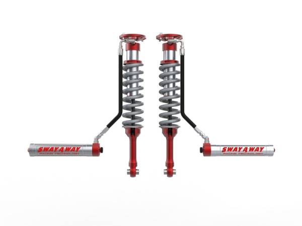 aFe - aFe Sway-A-Way 10-14 F150/Raptor 6.2L 2.5 Front Coilover Kit w/ Remote Reservoirs and Compr Adjuster 301-5600-10-CA