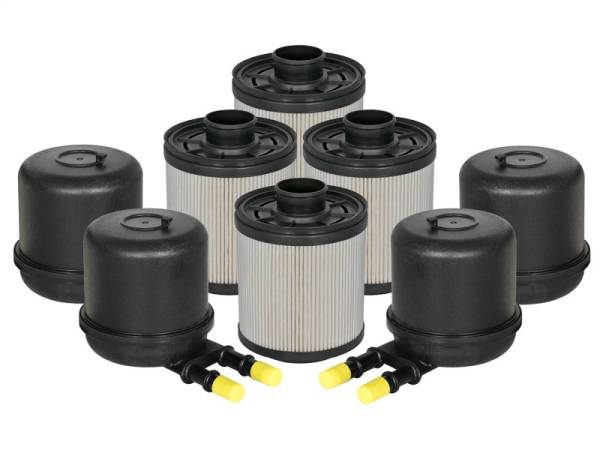 aFe - aFe Pro GUARD D2 Fuel Filter 11-17 Ford Diesel Trucks V8 6.7L (td) (4 Pack) 44-FF014-MB