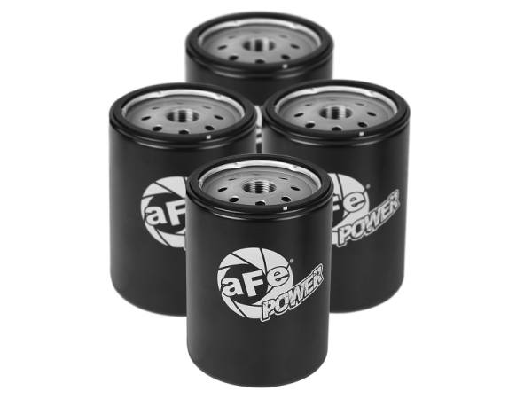 aFe - aFe ProGuard D2 Fluid Filters Oil for 01-17 GM Diesel Trucks V8-6.6L (4 Pack) 44-LF001-MB