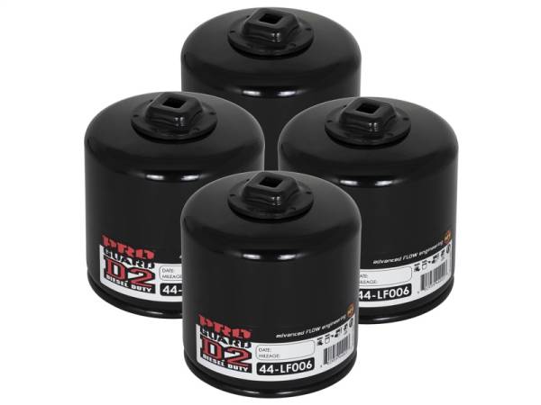 aFe - aFe Pro GUARD D2 Oil Filter 74-08 Dodge Gas Truck V6 3.9L/V8 4.7L/5.7L/5.2L/5.9L/V10 8.3L/8.0L (4pk) 44-LF006-MB