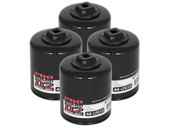 aFe - aFe Pro GUARD D2 Oil Filter 00-14 GM Gas Trucks V6 4.3L (4 Pack) 44-LF010-MB