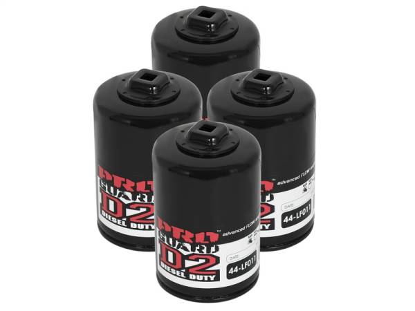aFe - aFe Pro GUARD D2 Oil Filter 99-05 GM Gas Trucks V8 4.8L/5.3L/6.0L (4 Pack) 44-LF011-MB