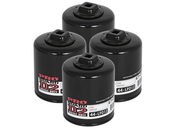 aFe - aFe Pro GUARD D2 Oil Filter 07-14 GM Trucks V8 4.8L/5.3L/6.0L/6.2L (4 Pack) 44-LF012-MB