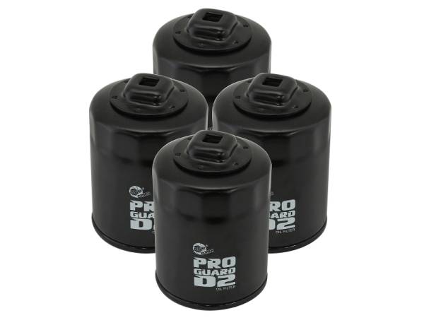 aFe - aFe Pro GUARD D2 Oil Filter 99-14 Nissan Trucks / 01-15 Honda Cars (4 Pack) 44-LF016-MB