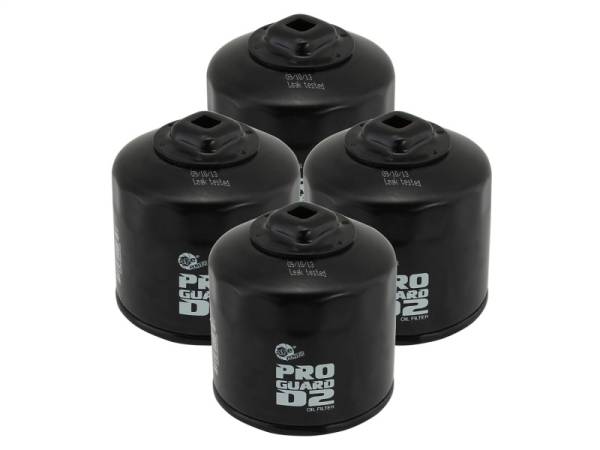 aFe - aFe Pro GUARD D2 Oil Filter 13-17 Scion FR-S / Subaru BRZ H4-2.0L (4 Pack) 44-LF018-MB