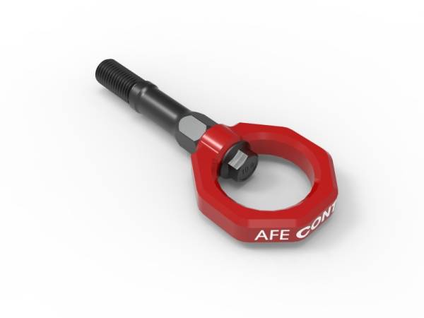aFe - AFE 20-24 Chevrolet C8 Corvette Rear Tow Hook - Red 450-401015-R