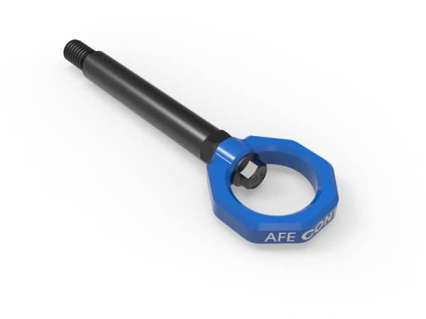 aFe - aFe 23-25 BMW M2 (G87) CONTROL Front / Rear Tow Hook - Blue 450-502004-L