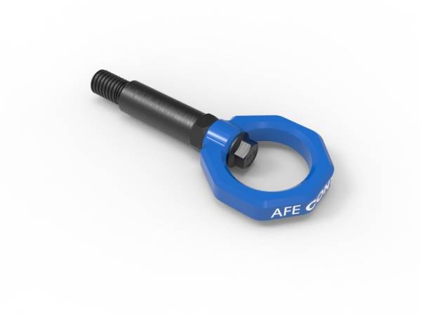 aFe - aFe Control Front Tow Hook Blue 20-21 Toyota GR Supra (A90) 450-721001-L
