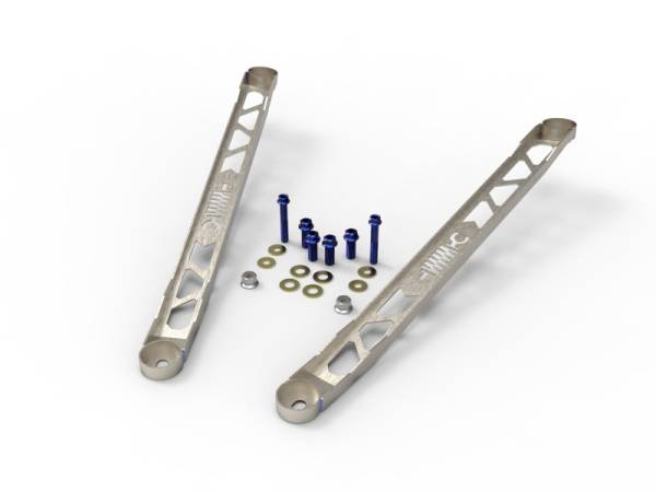 aFe - aFe CONTROL 304 Stainless Steel Front Suspension Strut Brace Raw - Toyota GR Supra (A90) 20-21 450-721003-A