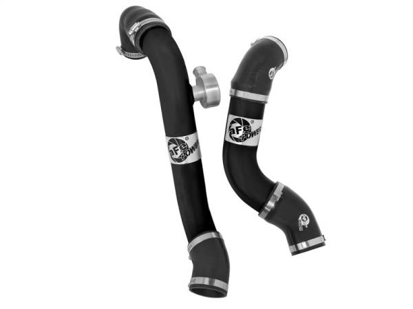 aFe - aFe BladeRunner Intercooler Tubes Black Hot/Cold Side for 15-16 Ford Mustang EcoBoost I4-2.3L (t) 46-20254-B