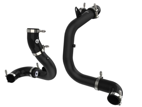 aFe - aFe BladeRunner 15-20 VW GTI (MKVII) L4-2.0L (t) Aluminum Hot and Cold Charge Pipe Kit Black 46-20414-B