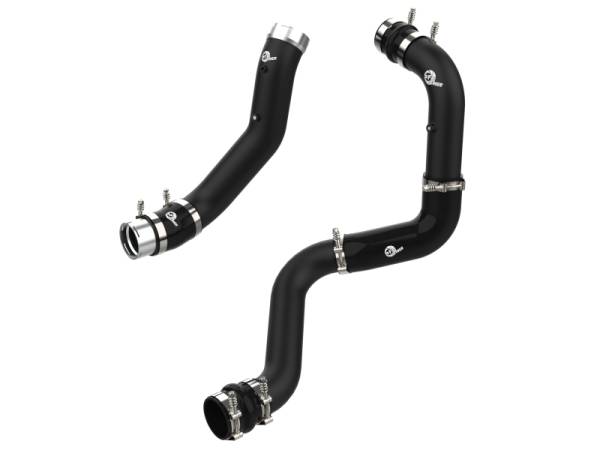 aFe - aFe BladeRunner Black 3in Aluminum Charge Pipe Kit 20-21 GM Diesel Trucks V8-6.6L (td) L5P 46-20444-B