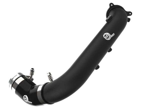 aFe - aFe BladeRunner Black 2-3/4in Aluminum Charge Pipe 2021 Toyota Supra GR (A90) I4-2.0L (t) B48 46-20488-B