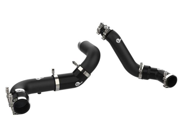 aFe - aFe 16-19 RAM 1500 V6 3.0L (TD) BladeRunner 3in Aluminum Hot & Cold Charge Pipe Kit - Black 46-20494-B