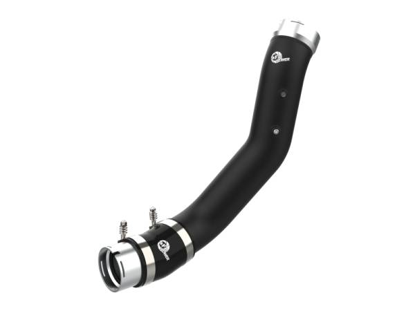aFe - aFe 2024 GM Diesel Trucks V8 6.6L L5P BladeRunner 3.5in Aluminum Cold Charge Pipe - Black 46-20709-B