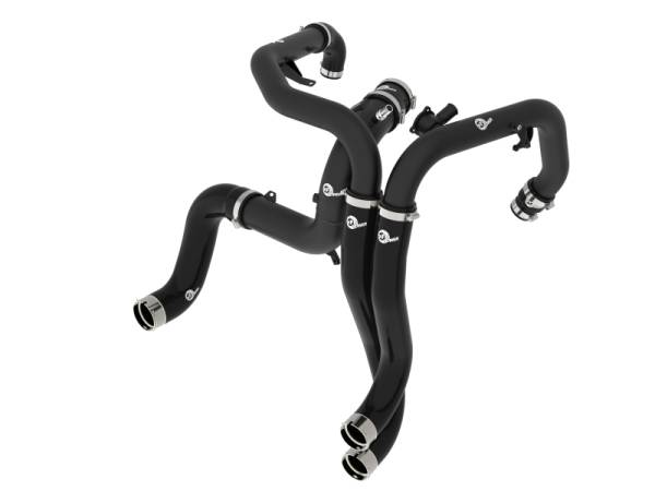 aFe - aFe 22-24 Ford Bronco Raptor V6-3.0L BladeRunner Aluminum Hot and Cold Charge Pipe Kit - Black 46-20754-B