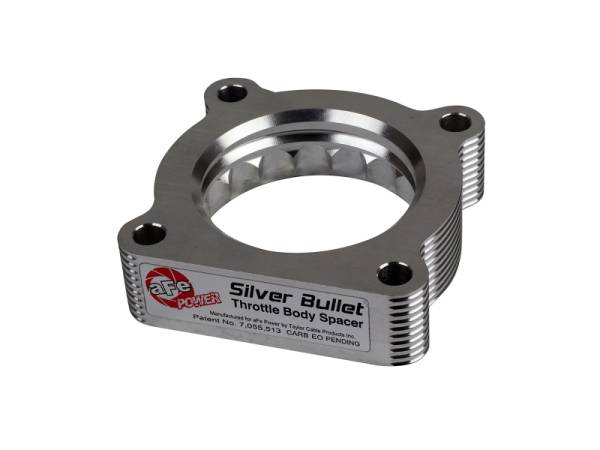 aFe - aFe 07-12 Dodge 1500 / 07-12 Dodge Dakota V6 3.7L Silver Bullet Throttle Body Spacer - Silver 46-32010