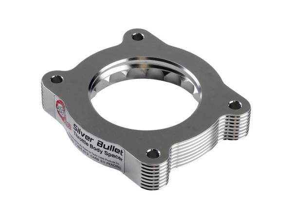aFe - aFe 07-13 Chevrolet Silverado 1500/GMC Sierra 1500 Silver Bullet Throttle Body Spacer - Silver 46-34019