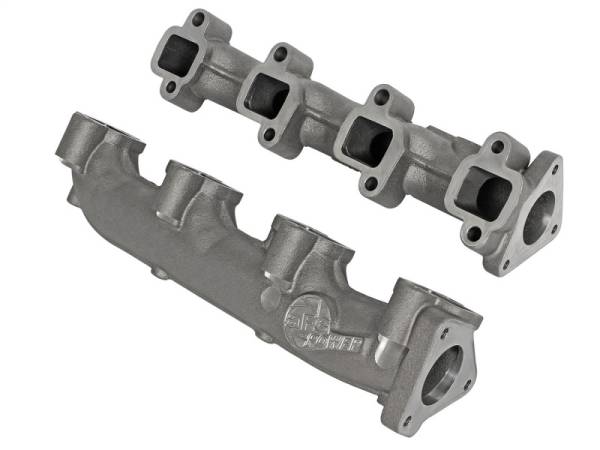 aFe - aFe Power BladeRunner Ported Ductile Iron Exhaust Manifold 01-16 GM Diesel Trucks V8-6.6L (td) 46-40024