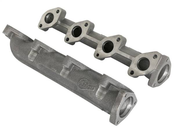 aFe - aFe BladeRunner Ported Ductile Iron Exhaust Manifold 08-10 Ford Diesel Trucks V8 6.4L (td) 46-40124