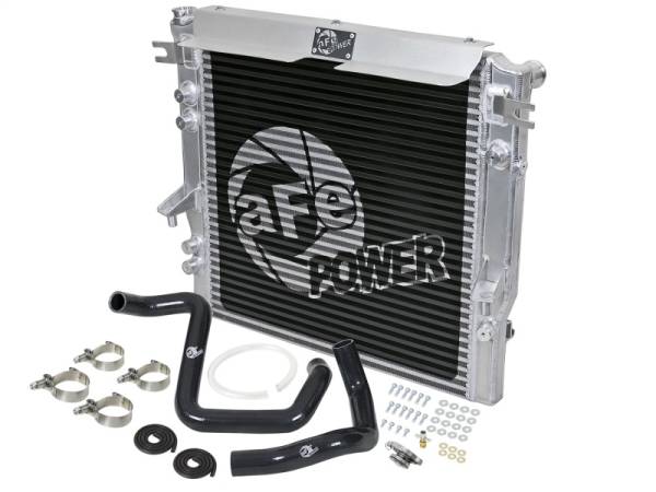 aFe - aFe BladeRunner GT Series Bar and Plate Radiator w/ Black Hoses 12-18 Jeep Wrangler (JK) V6 3.6L 46-50012-B