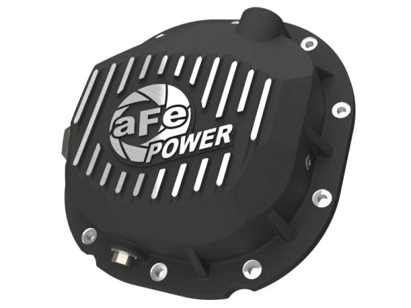 aFe - aFe 90-14 Ford F-150 Rear Differential Cover - Black w/ Machined Fins 46-71410B