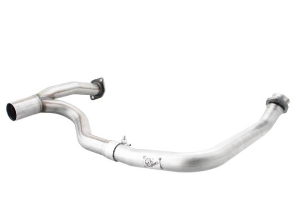 aFe - aFe Power Twisted Steel Y-Pipe Aluminized 2in 12-14 Jeep Wrangler (JK) V6 3.6L (4dr) 48-06207