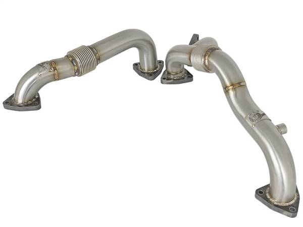 aFe - aFe Twisted Steel Header Up-Pipe 08-10 Ford Diesel Trucks V8-6.4L (td) 48-33016