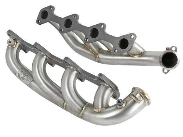 aFe - aFe Twisted Steel 1.75-2in 304 SS Headers 03-07 Ford Diesel Trucks V8-6.0L (td) 48-33022