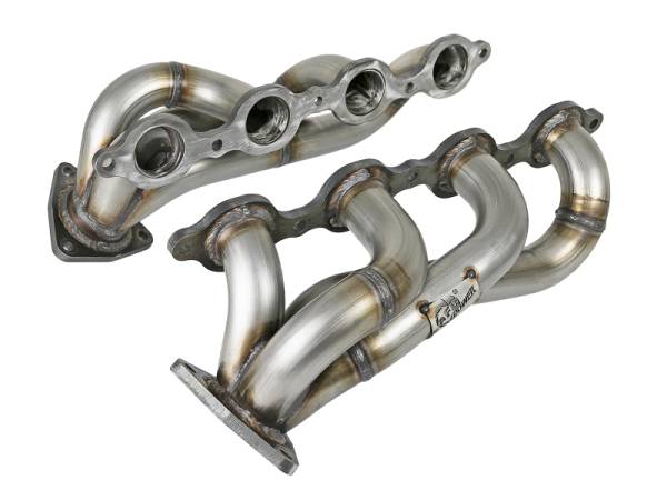 aFe - aFe Twisted Steel 1-3/4in 304SS Shorty Headers 2019 GM Silverado / Sierra 1500 V8-5.3L/6.2L 48-34134
