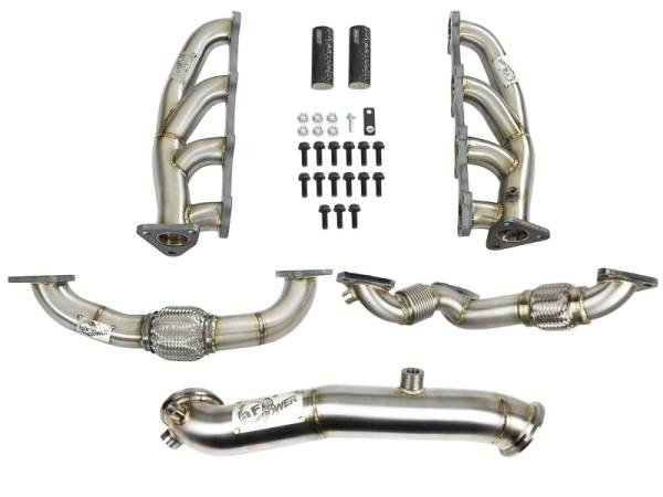 aFe - aFe Twisted Steel Headers Up-Pipes & Down-Pipe 11-15 GM Diesel Trucks V8-6.6L (td) LML 48-34139