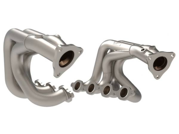 aFe - aFe Twisted 304SS Header 2020 Chevy Corvette (C8) 6.2L V8 - Titanium Ceramic Coated 48-34148-T