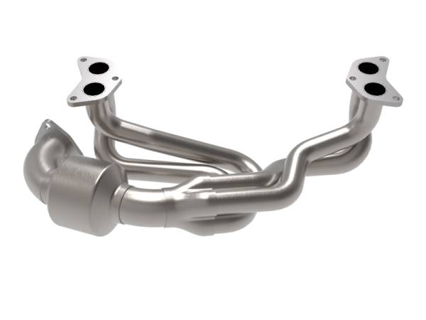 aFe - aFe Twisted Steel 304 Stainless Steel Header w/ Cat 13-19 Subaru Outback H4-2.4L 48-36804-HC