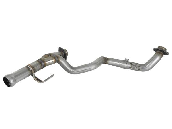 aFe - aFe POWER Twisted Steel Y-Pipe 2-1/4in 409 SS Exhaust System 2018 Jeep Wrangler (JL) V6-3.6L 48-48026