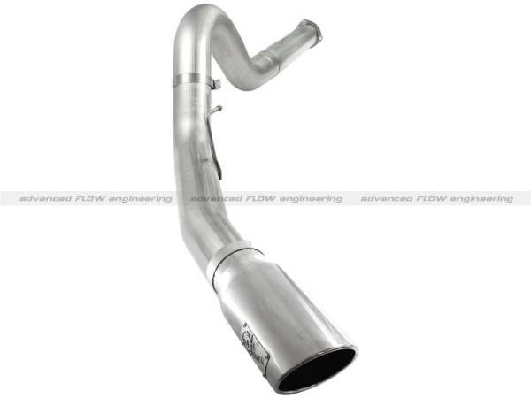 aFe - aFe Atlas 5in DPF-Back Aluminized Steel Exh Sys, Ford Diesel Trucks 11-14 v8-6.7L (td) Polished tip 49-03055-P