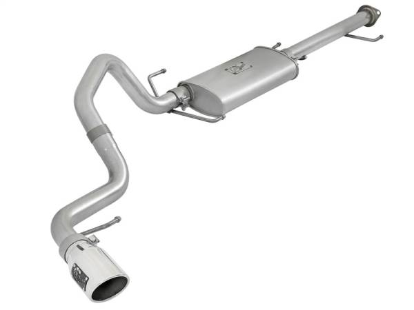 aFe - aFe Scorpion 2-1/2in Alum Steel Cat-Back Exhaust w/ Polished Tips 07-17 Toyota FJ Cruiser V6 4.0L 49-06039-P