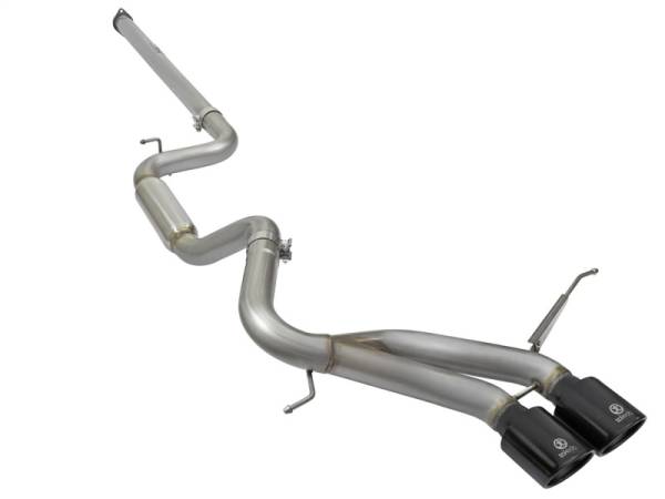 aFe - aFe Takeda 3in SS Exhaust Cat-Back 13-16 Ford Focus ST 2.0L Black Tips 49-33083-B