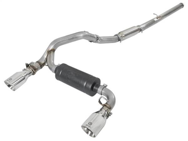 aFe - aFe Takeda 3in 304 SS Cat-Back Exhaust w/ Polished Tip 16-18 Ford Focus RS 2.3L (t) 49-33103-P