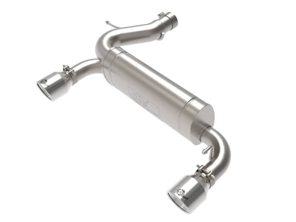 aFe - aFe Vulcan 3in 304 SS Axle-Back Exhaust 2021 Ford Bronco L4-2.3L (t)/V6-2.7L (tt) w/ Polished Tips 49-33137-P