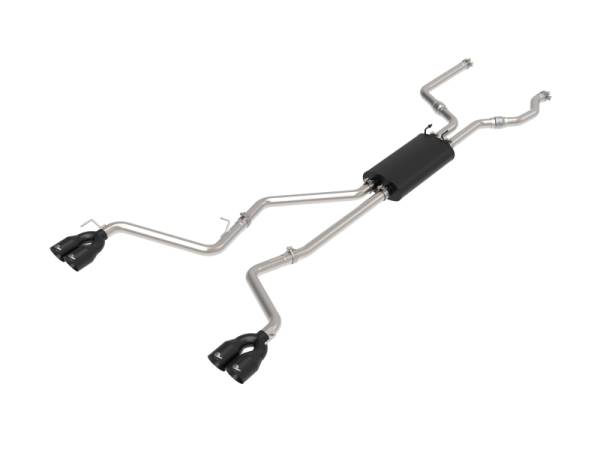 aFe - aFe MACH Force-Xp 2.5in. 304 SS C/B Exhaust 20-21 Ford Explorer V6-3.0L - Black Tip 49-33139-B