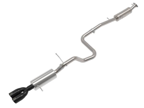 aFe - aFe Takeda Series 2 1/2in 304 SS Cat-Back 14-19 Ford Fiesta L4-1.6L (t) w/Black Tip 49-33140-B