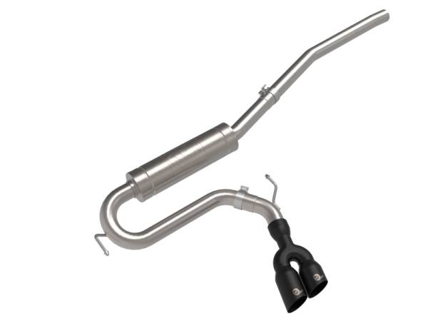 aFe - aFe Rebel Series 2.5in 409 SS Cat-Back Exhaust w/ Black Tip 2022 Ford Maverick 49-33144-B