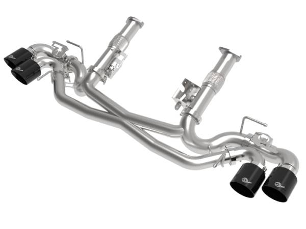 aFe - AFe MACH Force-Xp 304 Stainless Steel Cat-Back Exhaust Black 2020 Chevrolet Corvette C8 49-34124NM-B
