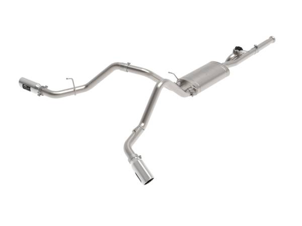 aFe - aFe Gemini XV Cat-Back Exhaust System GM Trucks 09-18 V6-4.3/V8-4.8/5.3L- Cut-Out Polished 49-34131-P